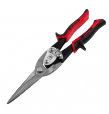 Ножницы по металлу MATRIX, удлиненные, 290 мм, прямой рез, CrMo, 2-комп. обрезиненные рукоятки PRO 78328