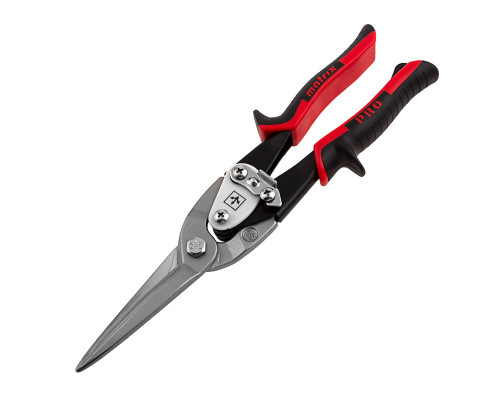 Ножницы по металлу MATRIX, удлиненные, 290 мм, прямой рез, CrMo, 2-комп. обрезиненные рукоятки PRO 78328