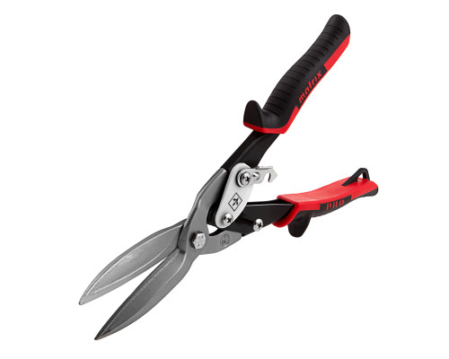 Ножницы по металлу MATRIX, удлиненные, 290 мм, прямой рез, CrMo, 2-комп. обрезиненные рукоятки PRO 78328