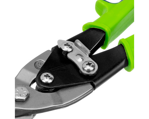 Ножницы по металлу СИБРТЕХ 250 мм, правый рез, сталь С55, двухкомпонентные рукоятки 78337