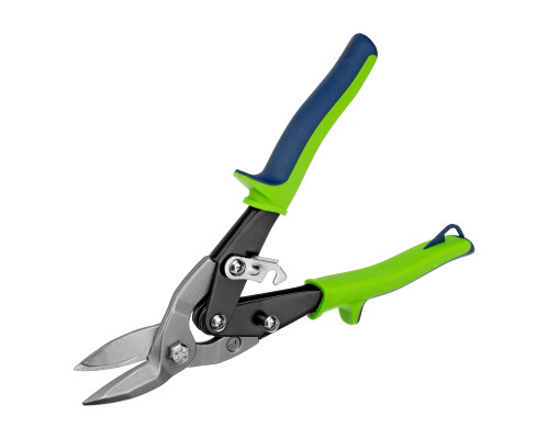 Ножницы по металлу СИБРТЕХ 250 мм, левый рез, сталь С55, двухкомпонентные рукоятки 78338