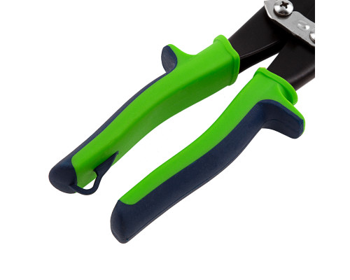 Ножницы по металлу СИБРТЕХ, удлиненные, 285 мм, пряморежущие, 2-комп. обрезиненные рукоятки 78339