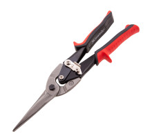 Ножницы по металлу MATRIX, удлиненные, 285 мм, пряморежущие, обрезиненные рукоятки 78341