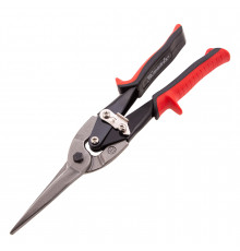 Ножницы по металлу MATRIX, удлиненные, 285 мм, пряморежущие, обрезиненные рукоятки 78341