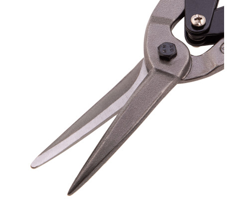 Ножницы по металлу MATRIX, удлиненные, 285 мм, пряморежущие, обрезиненные рукоятки 78341