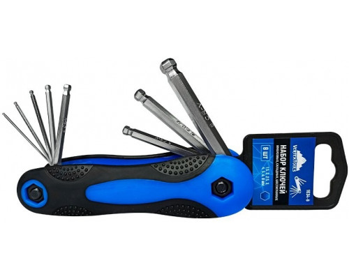 Набор имбусовых складных шестигранных ключей Vertextools 1.5–8, 8 предметов 1634-8