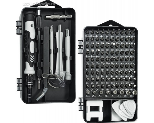 Набор прецизионных отверток VertexTools 115 предметов 0033-115