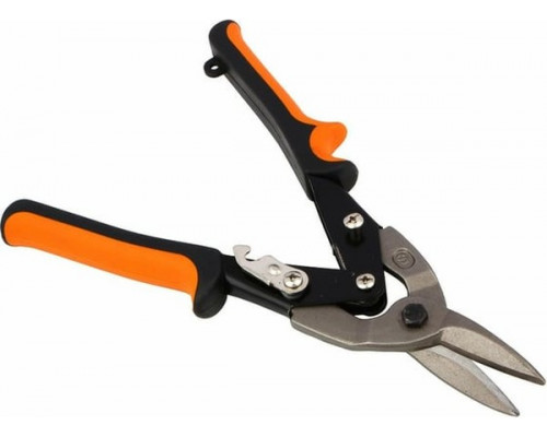 Ножницы по металлу ЕРМАК 250 мм, двухкомпонентная рукоятка, прямой 599-098