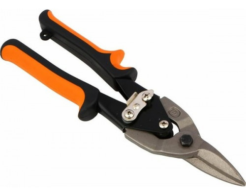 Ножницы по металлу ЕРМАК 250 мм, двухкомпонентная рукоятка, прямой 599-098