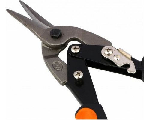 Ножницы по металлу ЕРМАК 250 мм, двухкомпонентная рукоятка, прямой 599-098