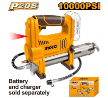 Аккумуляторный шприц для масляной смазки 20В, без АКБ и ЗУ, 690 бар INGCO INDUSTRIAL GGLI2010