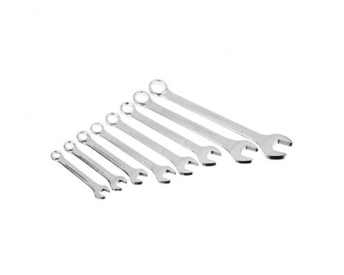 Набор рожково-накидных ключей ЕРМАК 8 предметов 8-19 мм, усиленные, в сумке 736-044