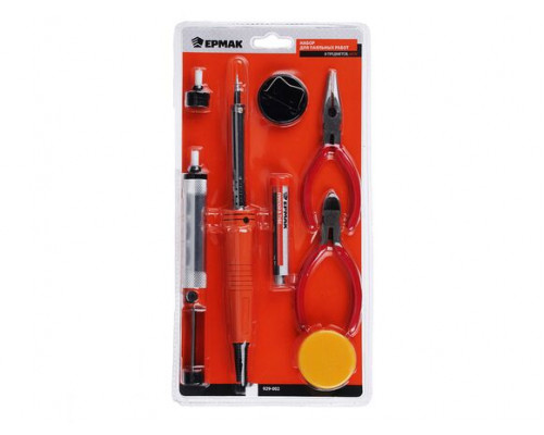 Набор для паяльных работ, 60W, 8 предметов ЕРМАК 929-002