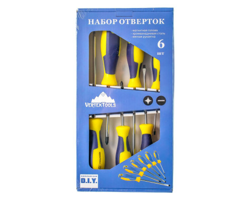 Набор отверток 6 предметов VertexTools 0033