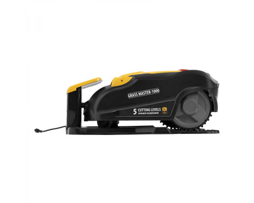 Робот-газонокосилка Grass Master 1000  1000 м², 3 Ач, 28 V, LCD дисплей, Wi-Fi Denzel 58955