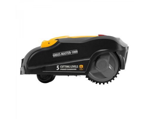 Робот-газонокосилка Grass Master 1000  1000 м², 3 Ач, 28 V, LCD дисплей, Wi-Fi Denzel 58955