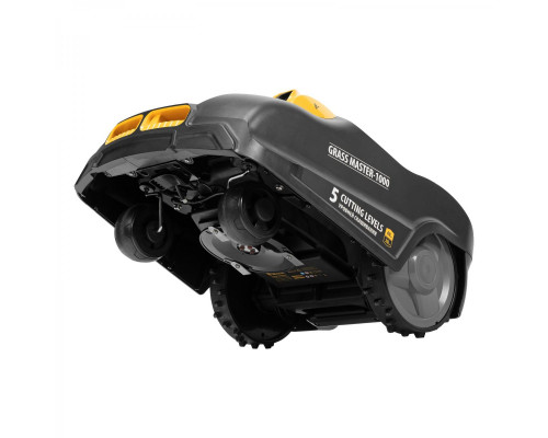 Робот-газонокосилка Grass Master 1000  1000 м², 3 Ач, 28 V, LCD дисплей, Wi-Fi Denzel 58955