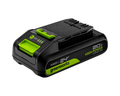 Аккумуляторная батарея GREENWORKS High Power G24HP2 24V, 2Ач 2957707 Аккумуляторная батарея GREENWORKS High Power G24HP2 24V, 2Ач 2957707