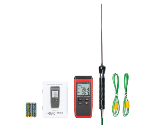 Термометр RGK CT-12 с погружным зондом температуры TR-10W 779913