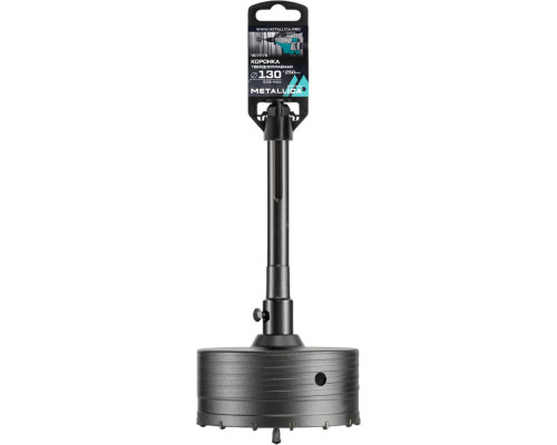 Коронка тв.спл.SDS-max METALLICA Optima 130x250/110 мм,h=50 мм,М22,0х2,0 мм с адаптером 907276 Коронка тв.спл.SDS-max METALLICA Optima 130x250/110 мм,h=50 мм,М22,0х2,0 мм с адаптером 907276
