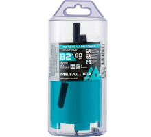 Коронка алмазная METALLICA Optima 82x63 мм, М16, с хвостовиками HEX, SDS-plus, по бетону 902097