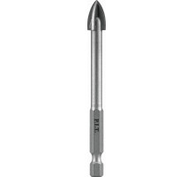 Сверло по стеклу и керамике P.I.T. Ø6x72 мм, 4 реж. кромки, хв. HEX 1/4"(6,35мм) AMAS11-006P