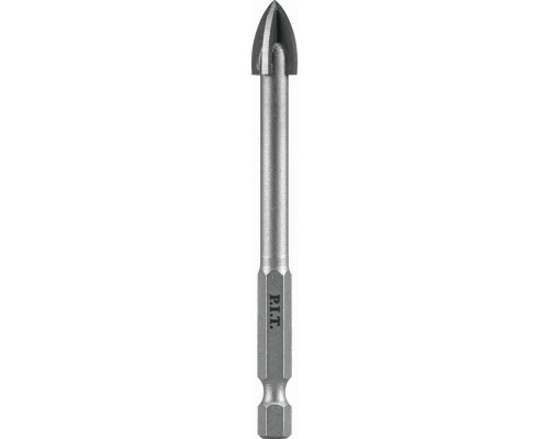 Сверло по стеклу и керамике P.I.T. Ø6x72 мм, 4 реж. кромки, хв. HEX 1/4"(6,35мм) AMAS11-006P Сверло по стеклу и керамике P.I.T. Ø6x72 мм, 4 реж. кромки, хв. HEX 1/4"(6,35мм) AMAS11-006P