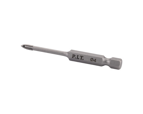 Сверло по стеклу и керамике P.I.T. Ø4x60 мм, 4 реж. кромки, хв. HEX 1/4"(6,35мм) AMAS11-004P