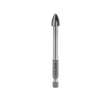 Сверло по стеклу и керамике P.I.T. Ø10x90 мм, 4 реж. кромки, хв. HEX 1/4"(6,35мм) AMAS11-010P