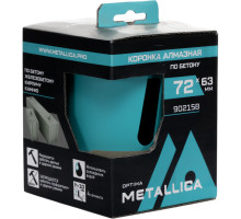 Коронка алмазная сегментная METALLICA Optima 72x63 мм, М16, без хвостовика, по бетону 902158