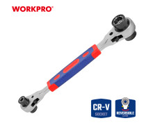 Ключ торцевой с трещеткой WORKPRO 8-в-1 WP272059