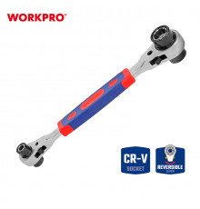 Ключ торцевой с трещеткой WORKPRO 8-в-1 WP272059