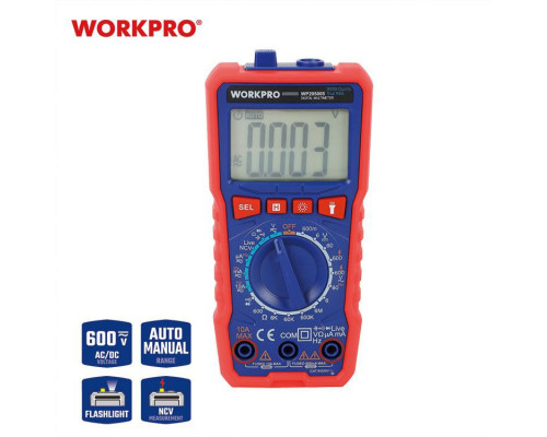 Мультиметр цифровой (однострочный дисплей) WORKPRO WP295005