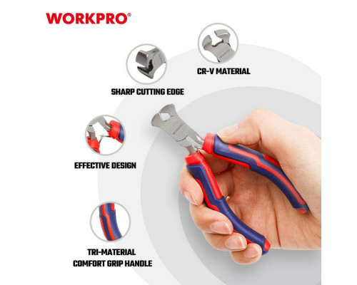 Кусачки-мини 100 мм CR-V WORKPRO WP231098