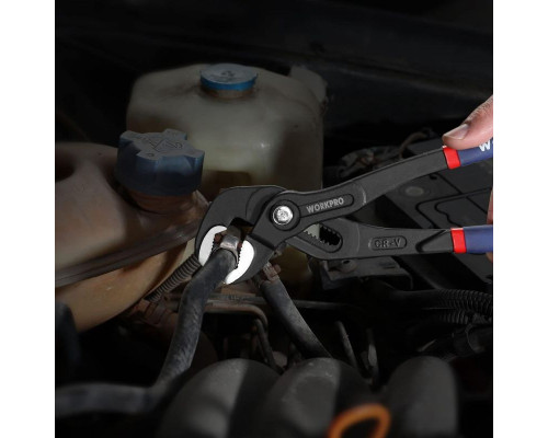 Клещи переставные 250 мм CR-V (с кнопкой) WORKPRO WP231155