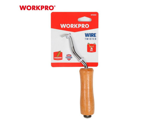 Крючок вязальный WORKPRO с деревянной ручкой WP329032
