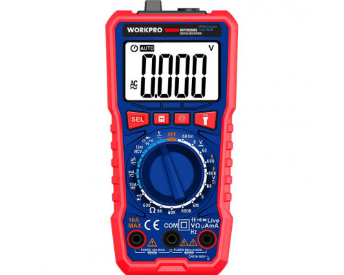 Мультиметр цифровой (однострочный дисплей) WORKPRO WP295005
