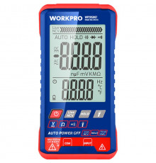 Мультиметр цифровой (двухстрочный дисплей) WORKPRO WP295007