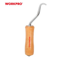 Крючок вязальный WORKPRO с деревянной ручкой WP329032