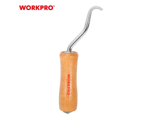 Крючок вязальный WORKPRO с деревянной ручкой WP329032
