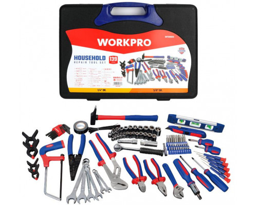 Набор инструментов WORKPRO 139 пр. в кейсе WP209026