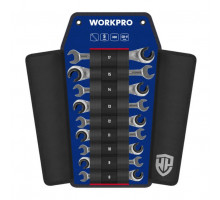 Набор ключей комбинированных трещоточных 8-17 мм WORKPRO WP202571