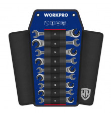 Набор ключей комбинированных трещоточных 8-17 мм WORKPRO WP202571