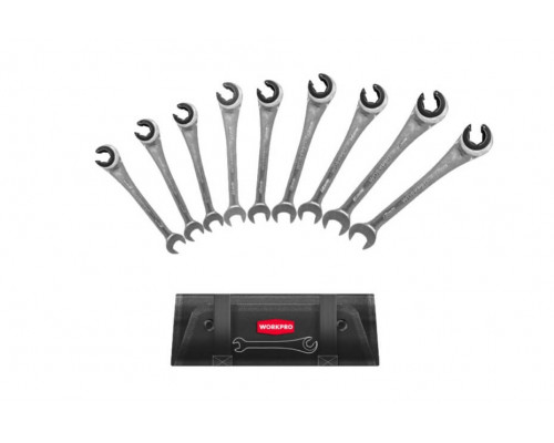 Набор ключей комбинированных трещоточных 8-17 мм WORKPRO WP202571