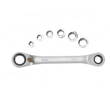 Ключ накидной с трещоткой и реверсом WORKPRO вставки 7 шт 8/10/12/13/15/17 мм WP202568