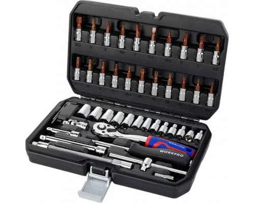 Набор инструментов WORKPRO 1/4" 46 шт WP202540