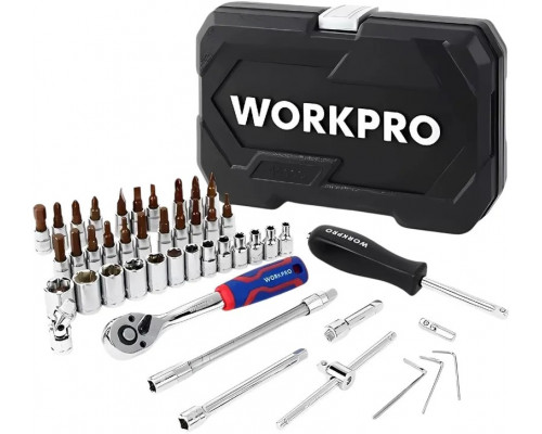 Набор инструментов WORKPRO 1/4" 46 шт WP202540