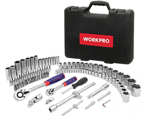 Набор инструментов WORKPRO 1/4"+1/2" 108 шт WP202535