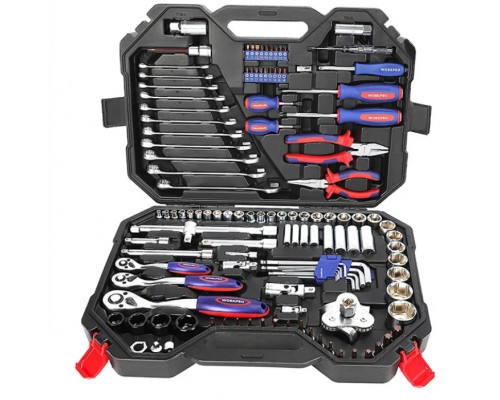 Набор инструментов WORKPRO 1/4"+3/8"+1/2" 123 шт WP202533
