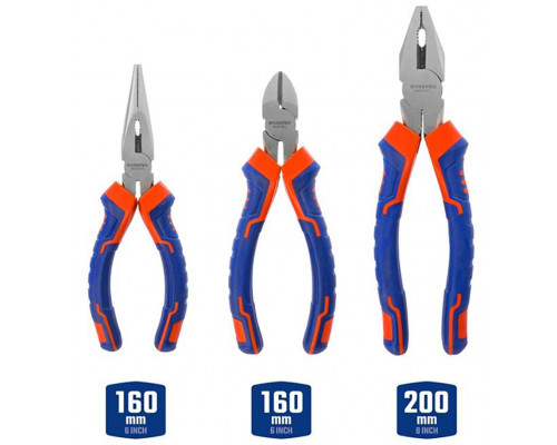 Набор губцевого инструмента WORKPRO 3 предмета WP201007